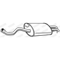 22925 WALKER Глушник вихлопних газів кінцевий