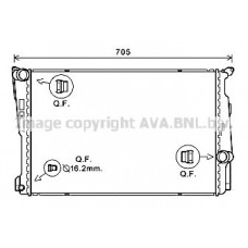 BW2546 AVA QUALITY COOLING Радіатор охолодження двигуна