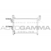 105777 AUTOGAMMA Конденсатор кондиціонера
