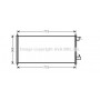 FDA5361 AVA QUALITY COOLING Конденсатор кондиціонера