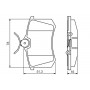 0 986 495 231 BOSCH Комплект гальмівних колодок дисковий гальм