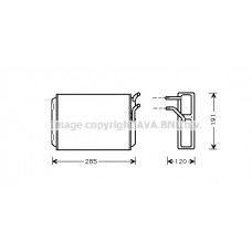 VO6096 AVA QUALITY COOLING Теплообмінник обігрів салону