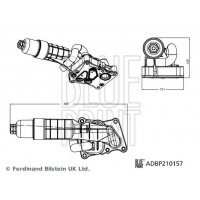 ADBP210157 BLUE PRINT Корпус, Масляний фільтр