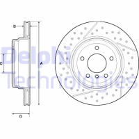 BG4714C DELPHI Гальмівний диск