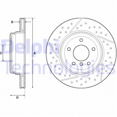 BG4714C DELPHI Гальмівний диск