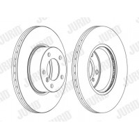 562618JC-1 JURID Гальмівний диск