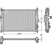 DRM21103 DENSO Радіатор охолодження двигуна