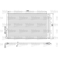 814386 VALEO Конденсатор кондиціонера