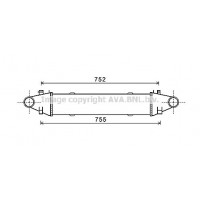 MSA4525 AVA QUALITY COOLING Интеркулер
