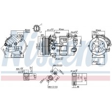 890210 NISSENS Компресор кондиціонера
