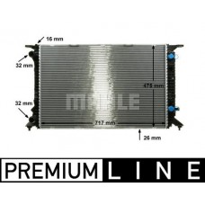 CR 910 000P MAHLE Радіатор охолодження двигуна