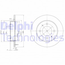 BG3070 DELPHI Гальмівний диск