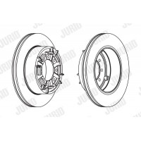 567128J JURID Гальмівний диск