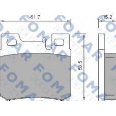 FO 639281 FOMAR Friction Комплект гальмівних колодок дисковий гальм FO 639281 FOMAR Friction Комплект гальмівних колодок дисковий гальм