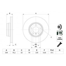 0 986 478 623 BOSCH Гальмівний диск