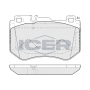 182197 ICER Комплект гальмівних колодок дисковий гальм