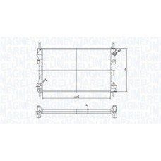 350213183300 MAGNETI MARELLI Радіатор охолодження двигуна