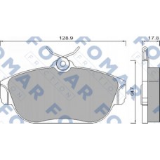 FO 481981 FOMAR Friction Комплект гальмівних колодок дисковий гальм FO 481981 FOMAR Friction Комплект гальмівних колодок дисковий гальм