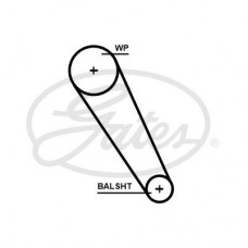 5698XS GATES Зубчастий ремінь