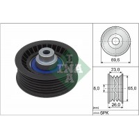 532 0917 10 INA Паразитный / ведущий ролик, Поліклиновий ремінь