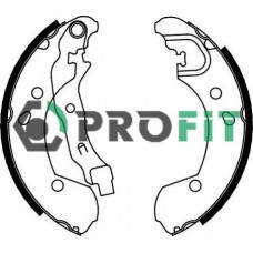 5001-0649 PROFIT Комплект гальмівних колодок