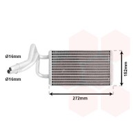 18006317 VAN WEZEL Теплообмінник обігрів салону