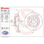 08.A536.11 BREMBO Гальмівний диск