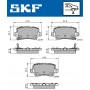 VKBP 90187 A SKF КомплеК т гальмівних колодок, дискове гальмо