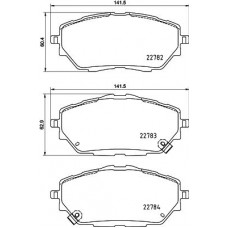 8DB 355 037-761 HELLA Комплект гальмівних колодок дисковий гальм