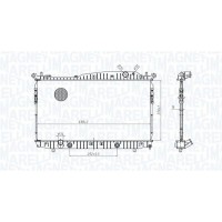 350213179600 MAGNETI MARELLI Радіатор охолодження двигуна