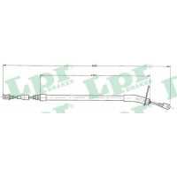 C0410B LPR Тросик, cтояночный тормоз