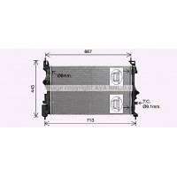 OL2699 AVA QUALITY COOLING Радіатор охолодження двигуна