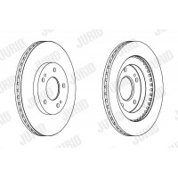 562875JC JURID Гальмівний диск