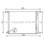DWA5139D AVA QUALITY COOLING Конденсатор кондиціонера