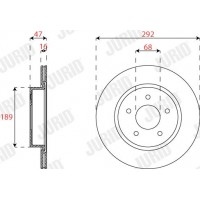 563299JC JURID Гальмівний диск