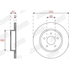 563299JC JURID Гальмівний диск
