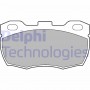 LP506 DELPHI Комплект гальмівних колодок дисковий гальм