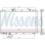 606699 NISSENS Радіатор охолодження двигуна