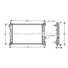 FD2265 AVA QUALITY COOLING Радіатор охолодження двигуна
