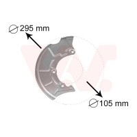 5888372 VAN WEZEL Відбивач диск гальмівного механізму