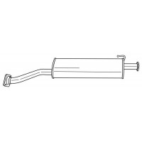 24424 SIGAM Середній глушник вихлопних газів