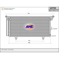 43753 AHE Конденсатор кондиціонера