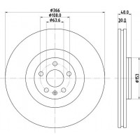 8DD 355 132-411 HELLA Гальмівний диск