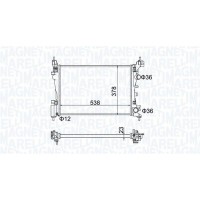 350213186700 MAGNETI MARELLI Радіатор охолодження двигуна