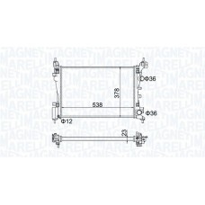 350213186700 MAGNETI MARELLI Радіатор охолодження двигуна