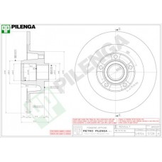 5728 PILENGA Гальмівний диск