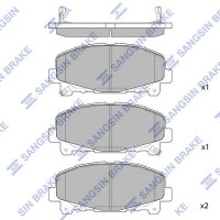 SP1606 Hi-Q Комплект гальмівних колодок дисковий гальм