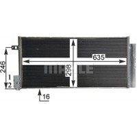 AC 505 001S MAHLE Конденсатор кондиціонера