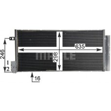 AC 505 001S MAHLE Конденсатор кондиціонера
