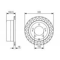 0 986 479 U32 BOSCH Гальмівний диск